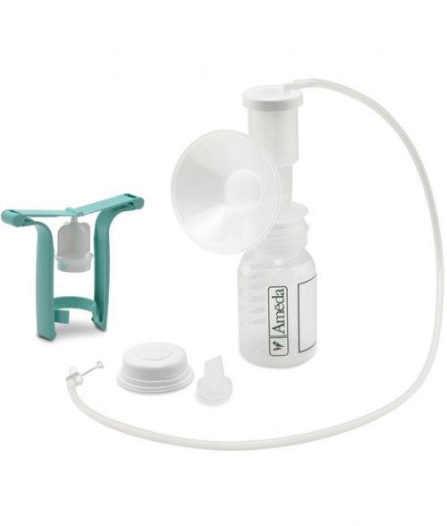 Ameda Single HygieniKit Milk Collection Kit with One Handed Breast Pump