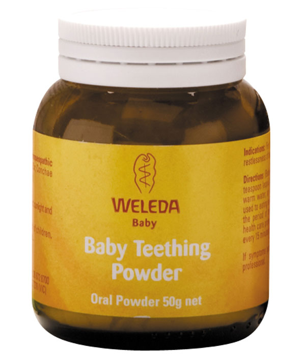 weleda baby teething powder