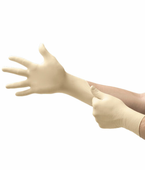 DermaClean Examination Glove Sterile Single on hand