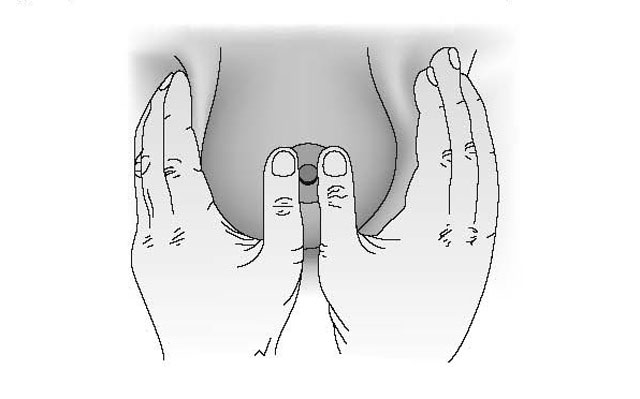 Reverse pressure sofening two hands