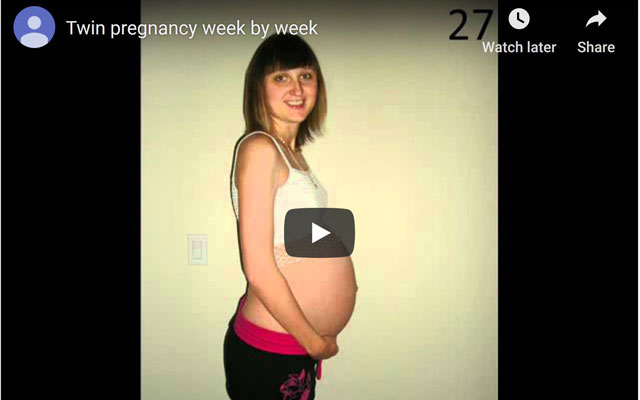 Twin pregnancy week by week