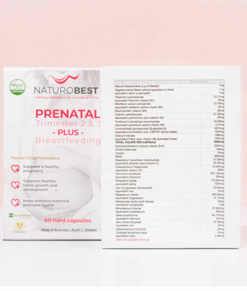 NaturoBest Prenatal Trimester 2 and 3 Plus Breastfeeding 3