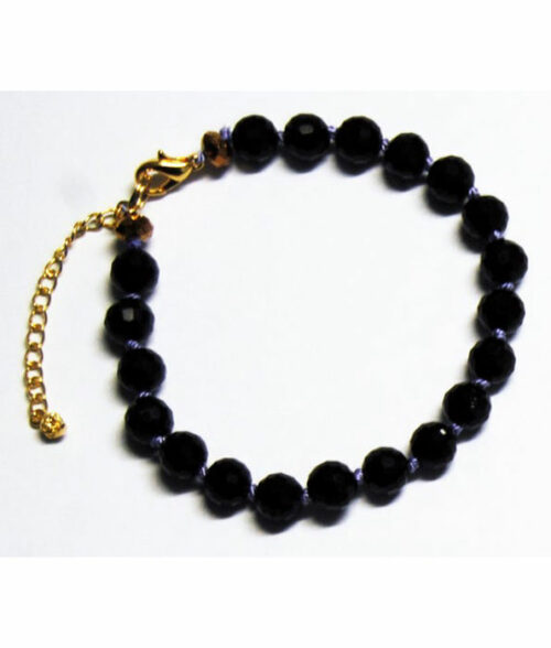 Black Crystal Knotted Bracelet