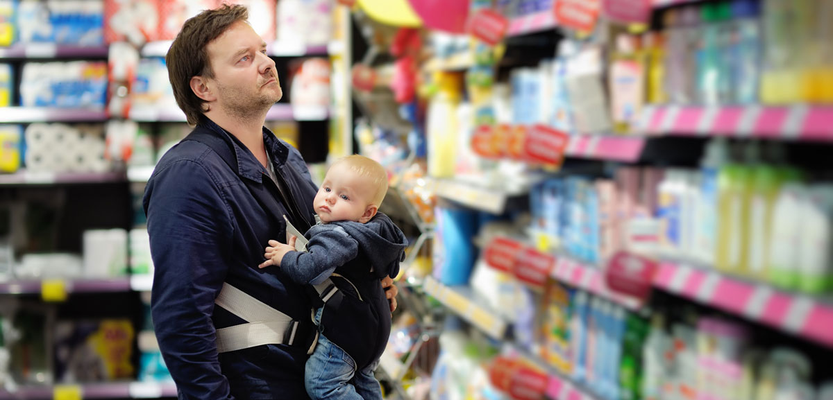 Preparing for fatherhood shopping