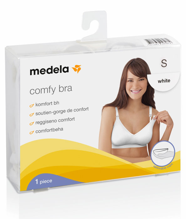 Medela Comfort Nursing Bra for Maternity/Breastfeeding, Nude