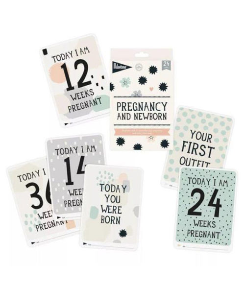 Milestone Pregnancy and Newborn Photo Card Set