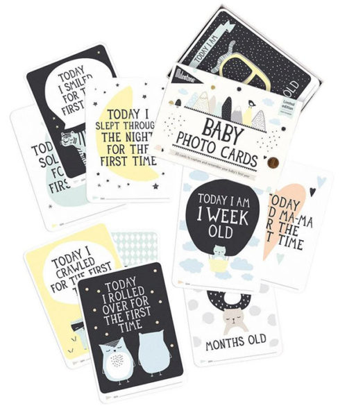 Milestone Over the Moon Baby Photo Cards