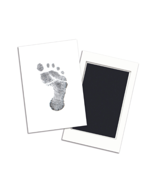 Newborn Non-Toxic Touch Handprint and Footprint Ink Pad Baby Footprint Kit  for Souvenirs Gifts Home Decor(Blue) 